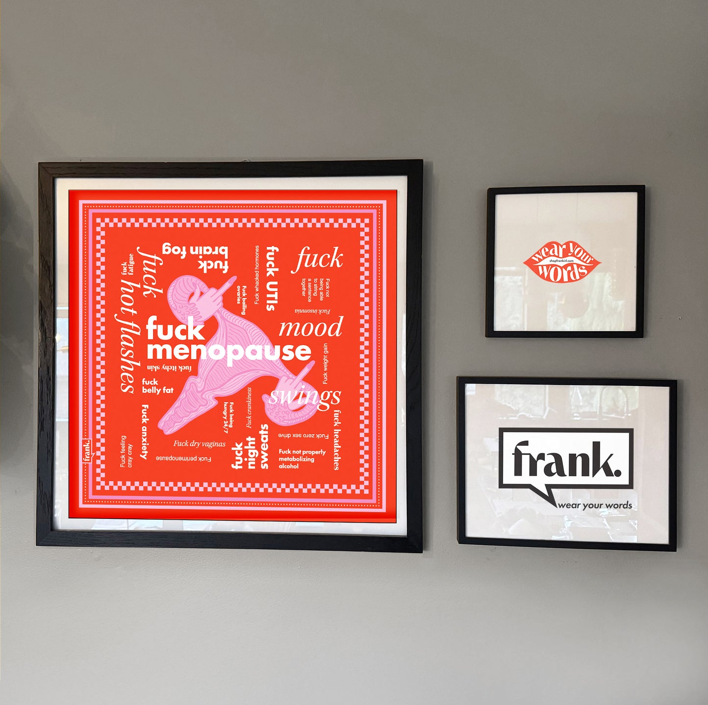 Fuck Menopause Bandana 75gsm | Irreverent Menopause Gift | frank.