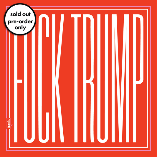 Fuck Trump Handkerchief Orange | Bold Political Gift | frank.